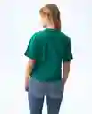 Camiseta Mujer Verde Talla S 601G001_VER195420 Americanino