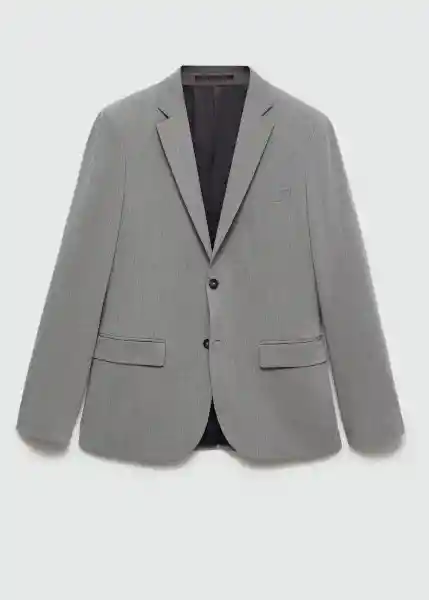 Blazer Americana Paris Gris Talla 44 Hombre Mango