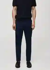 Pantalón Barna Navy Talla 40 Hombre Mango