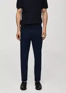 Pantalón Barna Navy Talla 40 Hombre Mango