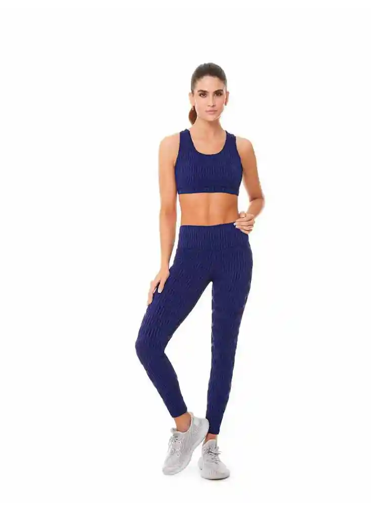 Legging Largo Mujer M-azul