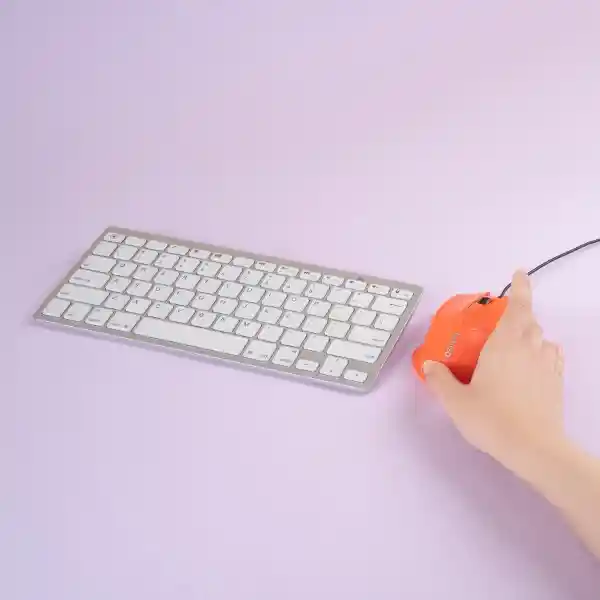 Mouse Alambrico Gaming Mod X388 Naranja Serie Miniso