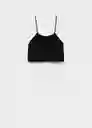 Top Ball Negro Talla S Mujer Mango