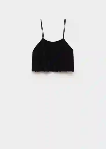 Top Ball Negro Talla S Mujer Mango
