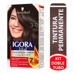 Igora Vital Tinte Capilar Permanente Tono 3-0 Castaño Oscuro