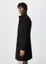 Abrigo Funnel Negro Talla XL Hombre Mango