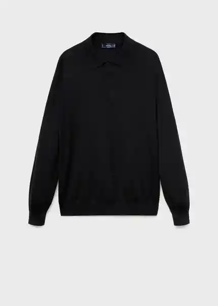 Camiseta Polo Willys Negro Talla S Hombre Mango