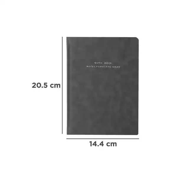 Agenda A5 Tapa Dura 80 Hojas Serie Silver Gray Miniso