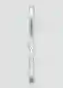 Cinturón Lámina Plata Talla M Mujer Mango