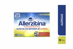 Allerzitina Antihistamínico (10 mg) Tabletas Recubiertas