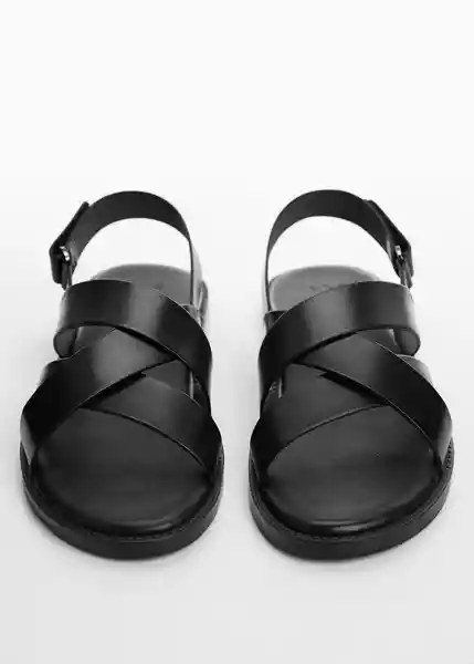 Sandalias Romana Negro Talla 40 Hombre Mango