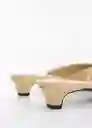 Zapatos Paris Mujer Beige Talla 38 Mango