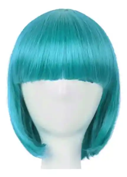 Peluca Lisa Corta Azul - El Tio -