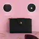 Monedero Textura Granulada Negro Miniso