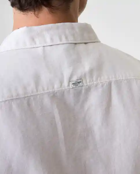Camisa Hombre Crudo Talla L 812G000_CRU120105