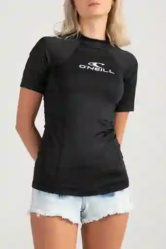 ONeill Camisa Manga Corta Slim Fit Femme Negro Talla XS