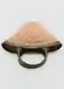 Bolso P Nido Khaki Talla 99 Mujer Mango