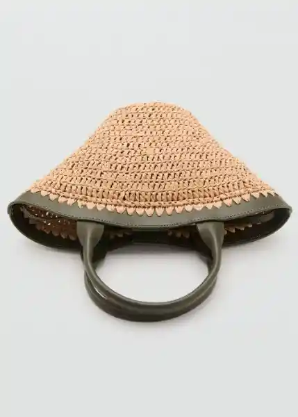 Bolso P Nido Khaki Talla 99 Mujer Mango