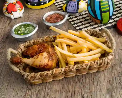 Cuarto de Pollo con Guarnición