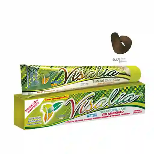 Visalia Tinte Sin Amoniaco Rubio Oscuro No. 6.0 60 g