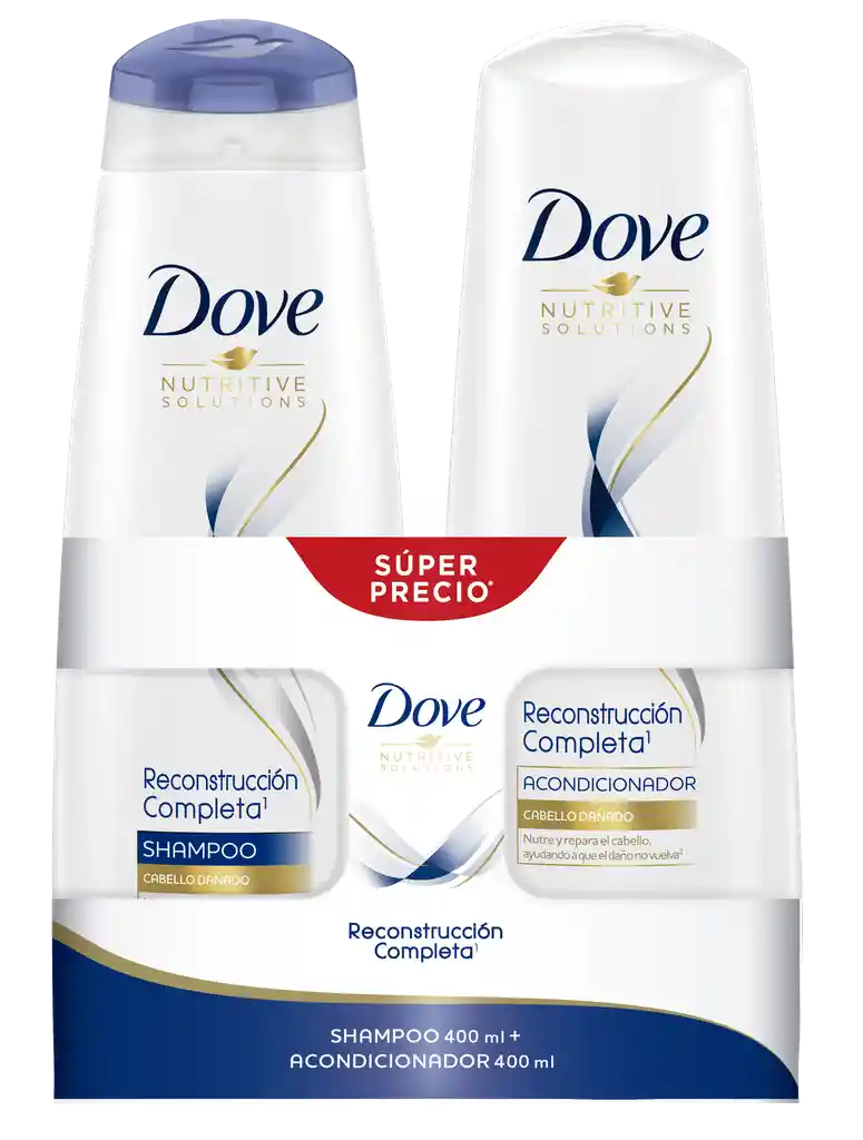 Dove Shampoo Reconstrucción Completa + Acondicionador
