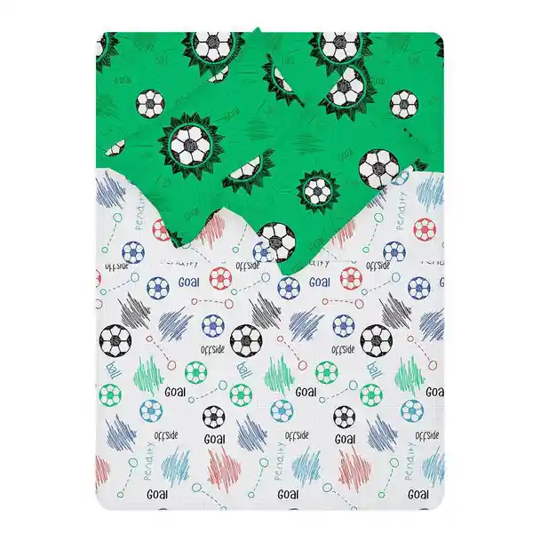 Juego de Cama Infantil 132 Hilos Estampado Doble Verde