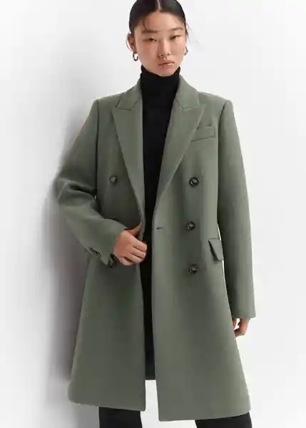 Abrigo Dali Khaki Talla 25 Mujer Mango