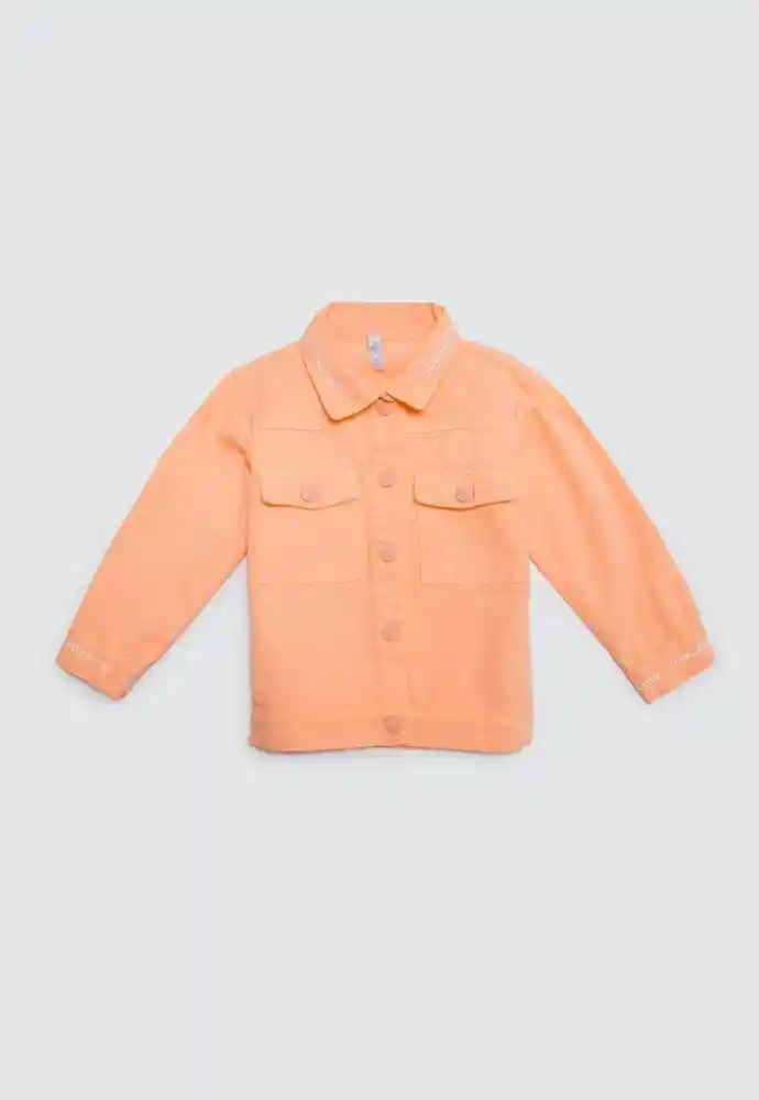 Chaqueta Crop 6/9 Meses-naranja