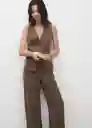 Enterizo Mono Vesty Marrón Talla 27 Mujer Mango