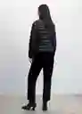 Abrigo Anorak Blandi Negro Talla 18 Mujer Mango
