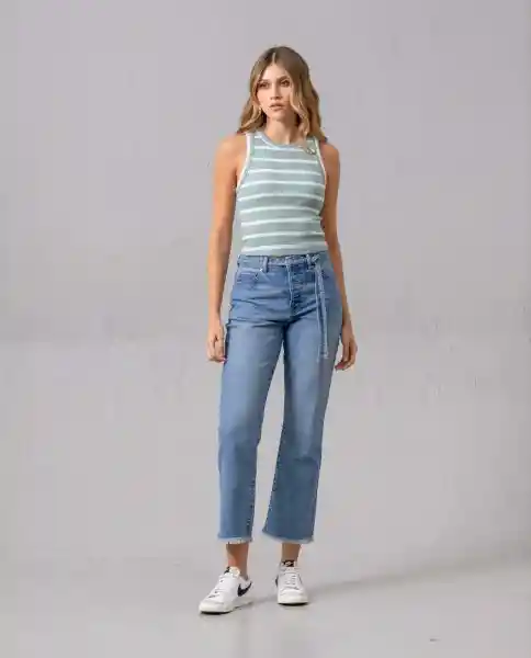 Camiseta Crop Mujer Verde Valquiria Claro Talla XL 38143 Rifle