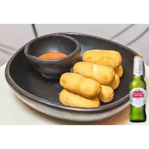 Combo Tequeños + Cerveza Stella Artois Bot. 330ml