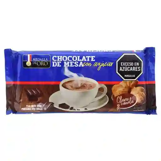 Chocolate de Mesa Medalla de Oro Con Azúcar Clavo y Canela