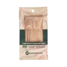   Eco Cubiertos  Cubiertos Desechables De Madera 