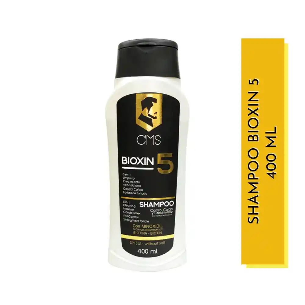 Cms Shampoo con Minoxidil Bioxin 5 Control Caída