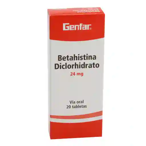 Genfar Betahistina Diclorhidrato (24 mg)