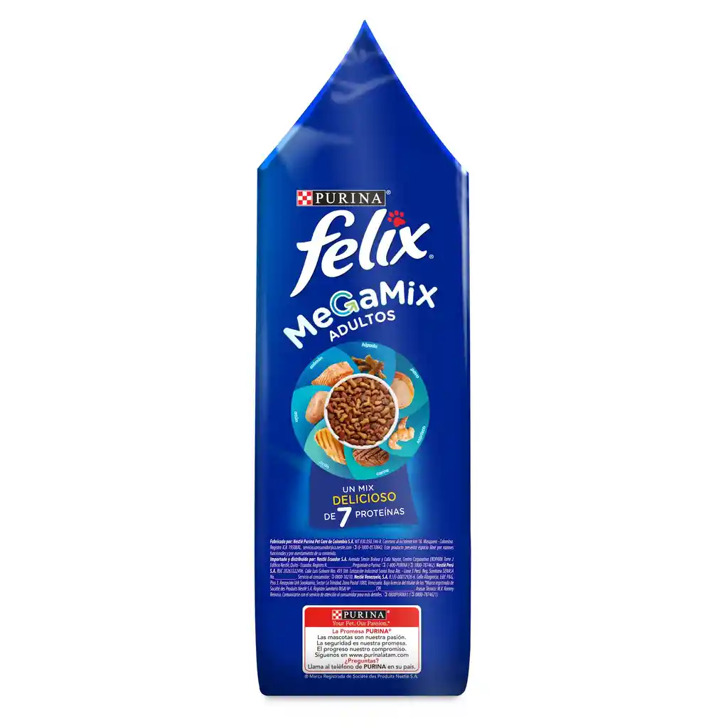 Comida para Gatos Purina Felix adulto Triple delicious mar x 1.5 kg