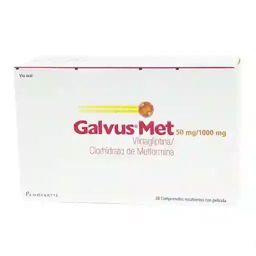 Galvus Met 50mg/ 1000 Mg Comprimido Recubierto
