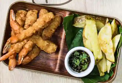 Combo crocantes de langostinos