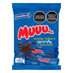 Muuu Crema Sabor A Chocolate Con Avellanas por 12 und
