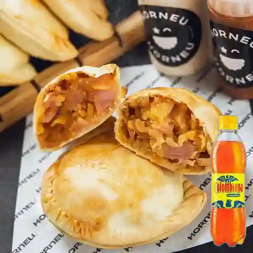 Combo Empanada Trigo Hawaiana + Colombiana 250 ml