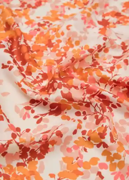 Pañuelo Mabel Naranja Talla 99 Mujer Mango