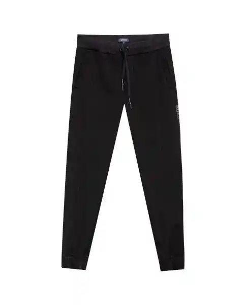 Pantalón Racing Sweat Masculino Negro Sombrio Talla 36 Chevignon