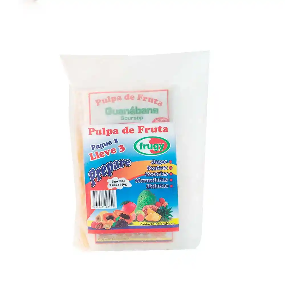 Frugy Pulpa de Fruta Sabores Surtidos