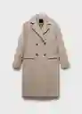 Abrigo Tabisa Camel Talla XS Mujer Mango