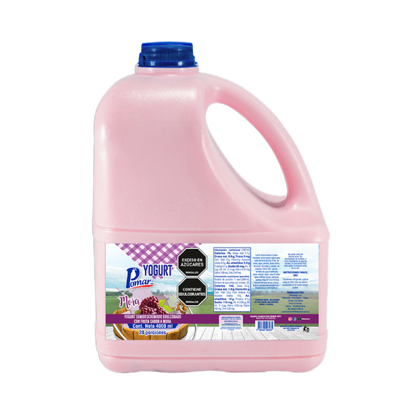 Pomar Yogurt Garrafa Mora 4000 ml