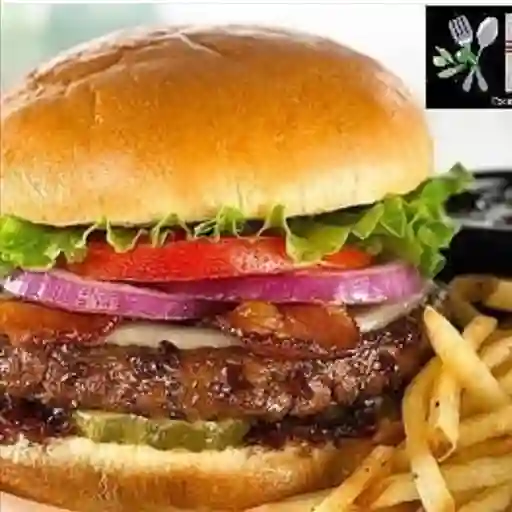 Hamburguesa Doble Carne+Bebida