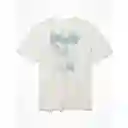 Camiseta Hombre Blanco Talla Large American Eagle