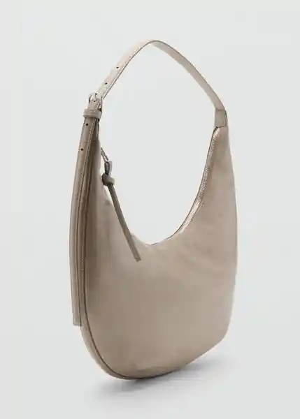 Bolso M Fortuna Taupe Talla 99 Mujer Mango