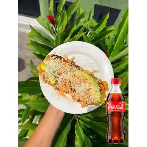 Combo Maduro Pollo Desmechado +Cocacola Orig 400ml